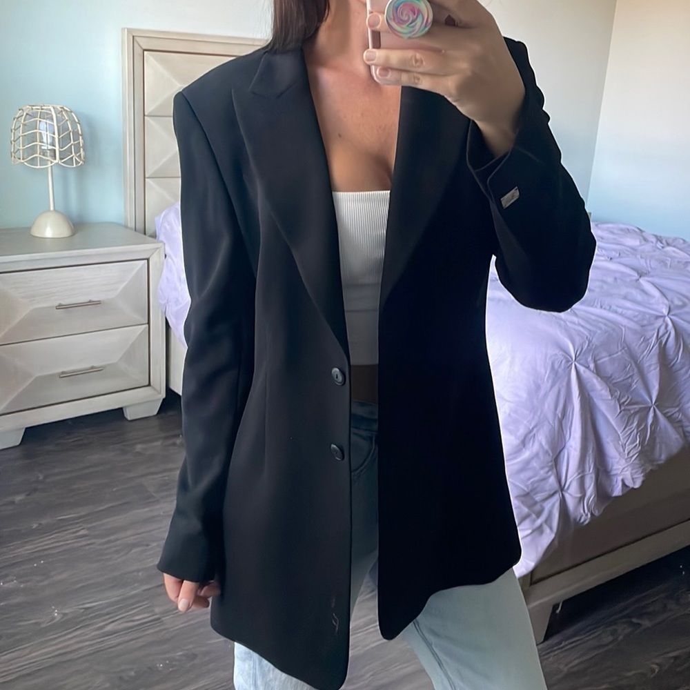 Escada Margaretha Ley 96% Wool Black Blazer